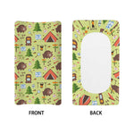 Cute Camping Pattern Print Changing Pad Cover