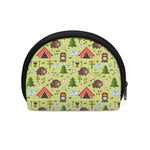 Cute Camping Pattern Print Coin Purse