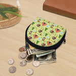 Cute Camping Pattern Print Coin Purse
