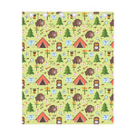 Cute Camping Pattern Print Curtain