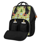 Cute Camping Pattern Print Diaper Bag