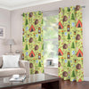 Cute Camping Pattern Print Extra Wide Grommet Curtains