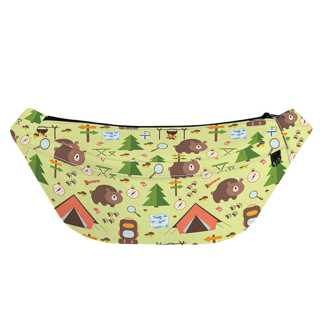 Cute Camping Pattern Print Fanny Pack