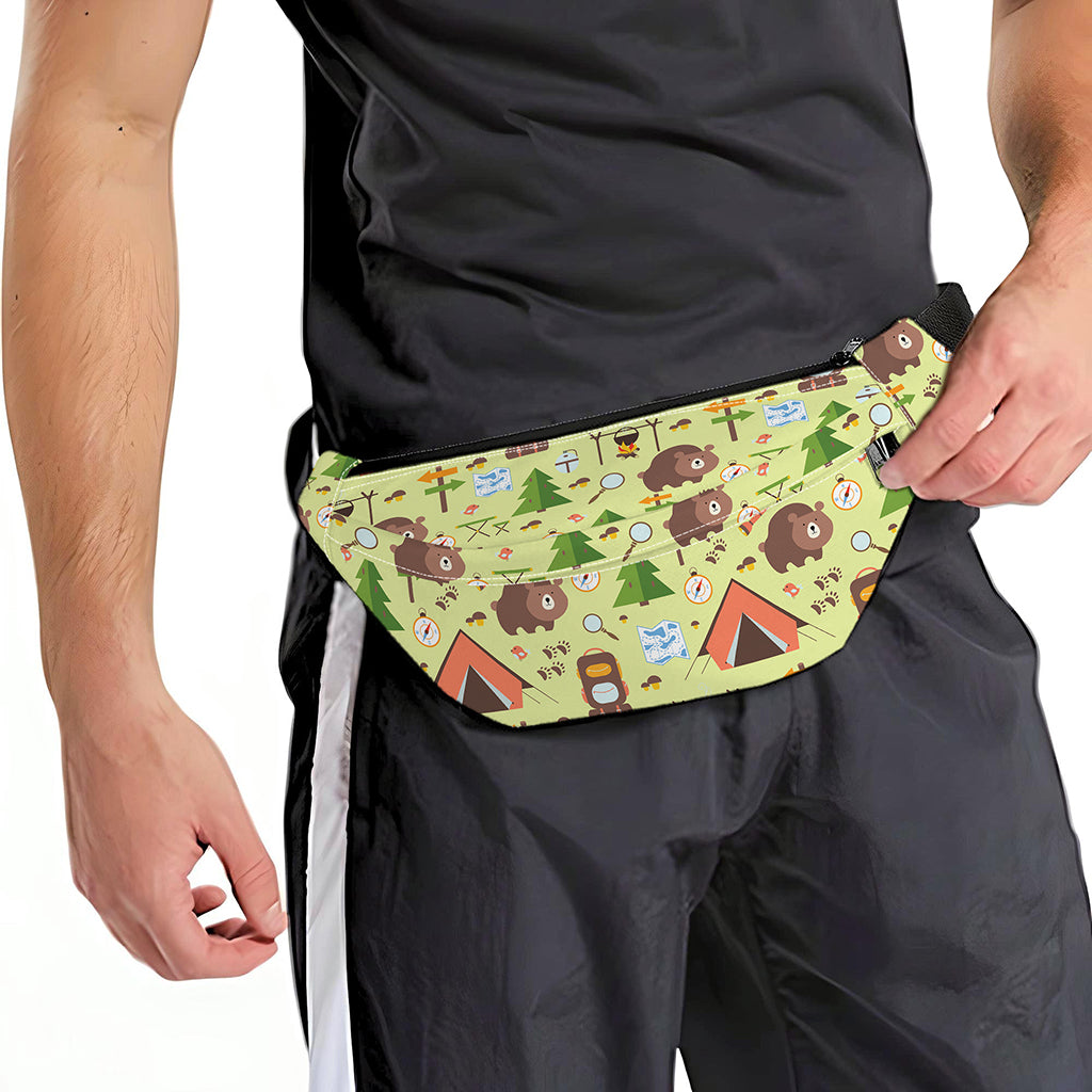 Cute Camping Pattern Print Fanny Pack