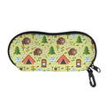 Cute Camping Pattern Print Glasses Case