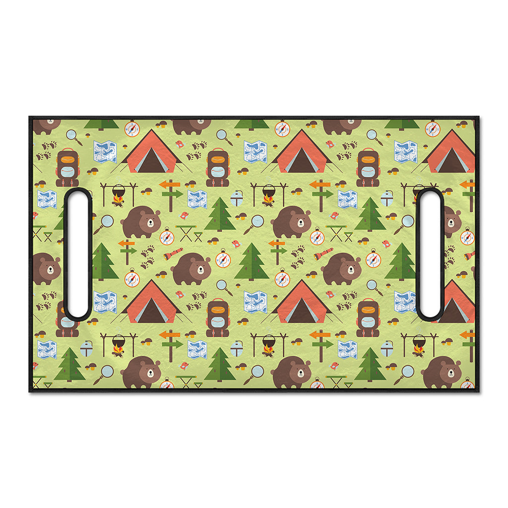 Cute Camping Pattern Print Golf Cart Seat Cover