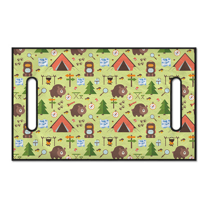 Cute Camping Pattern Print Golf Cart Seat Cover