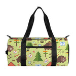 Cute Camping Pattern Print Gym Bag