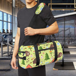 Cute Camping Pattern Print Gym Bag