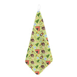 Cute Camping Pattern Print Hand Towel
