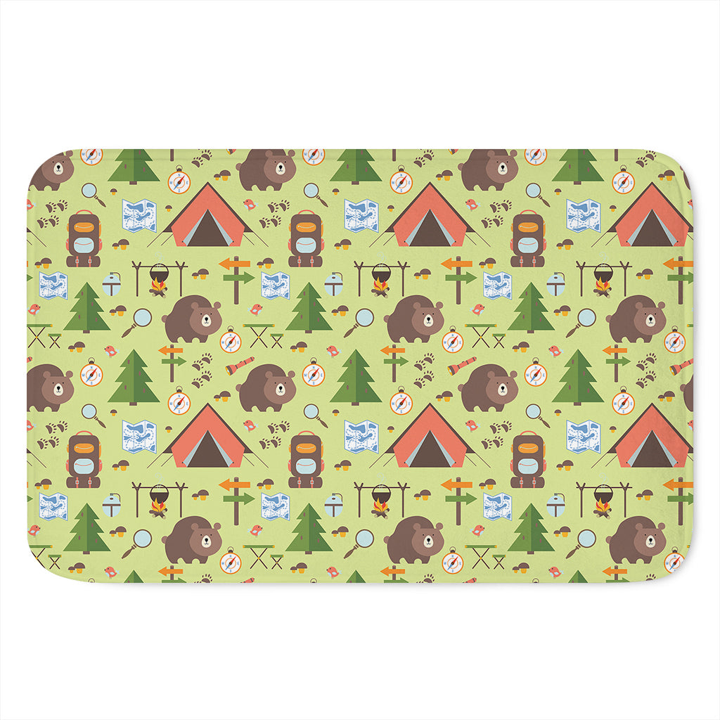 Cute Camping Pattern Print Indoor Door Mat