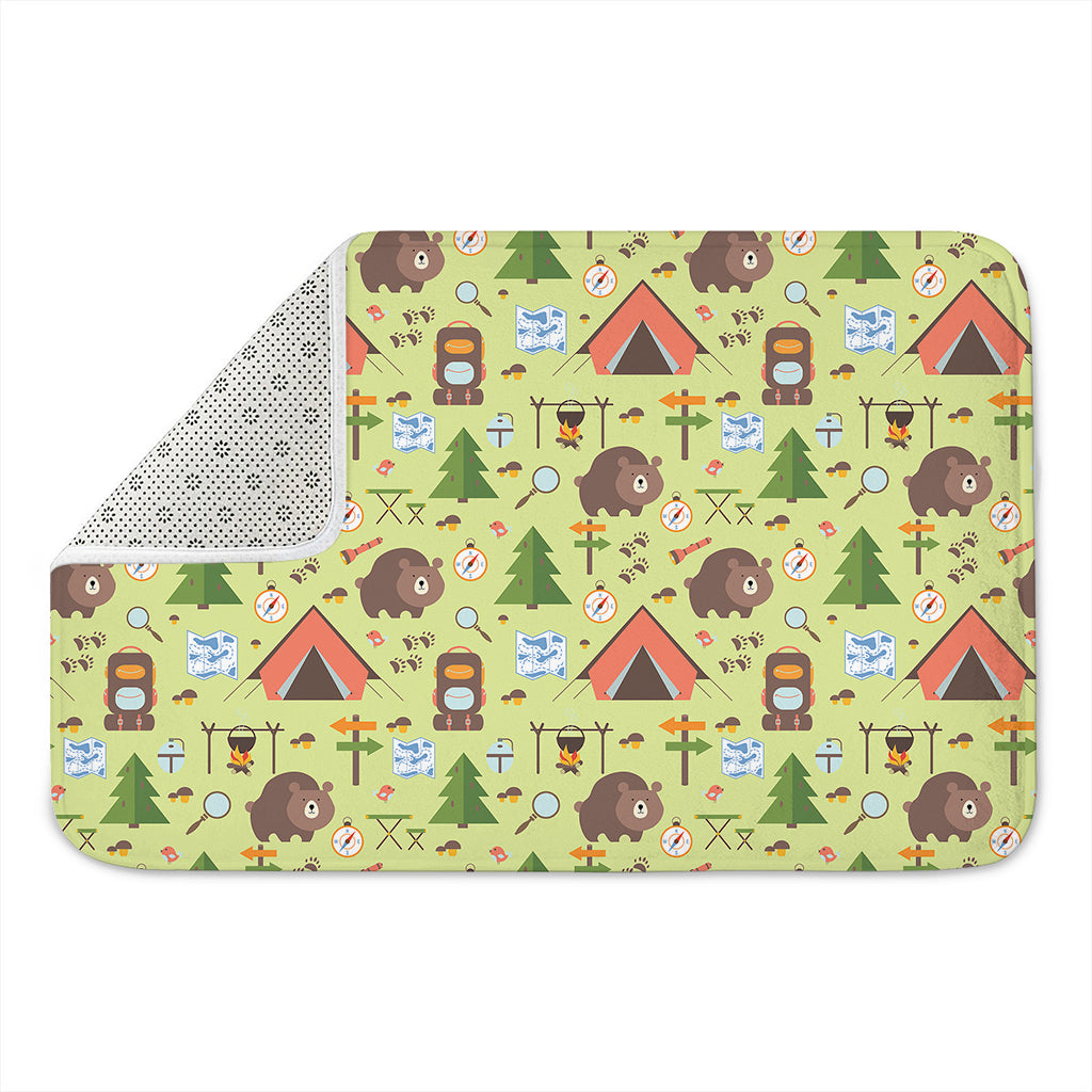 Cute Camping Pattern Print Indoor Door Mat