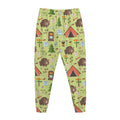 Cute Camping Pattern Print Jogger Pants