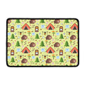 Cute Camping Pattern Print Kitchen Mat