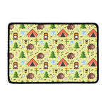 Cute Camping Pattern Print Kitchen Mat