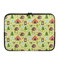 Cute Camping Pattern Print Laptop Sleeve