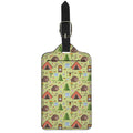 Cute Camping Pattern Print Luggage Tag