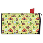 Cute Camping Pattern Print Mailbox Cover
