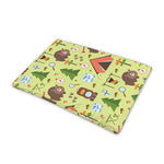 Cute Camping Pattern Print Pet Cooling Mat Cover