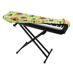 Cute Camping Pattern Print Piano Keyboard Cover