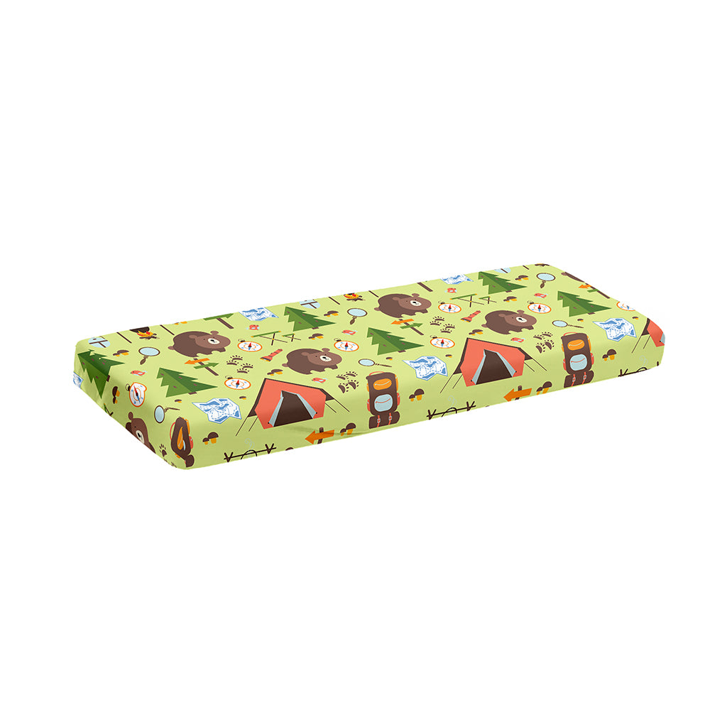 Cute Camping Pattern Print Piano Keyboard Cover