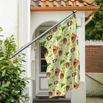 Cute Camping Pattern Print Polyester Flag