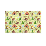 Cute Camping Pattern Print Polyester Flag