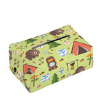Cute Camping Pattern Print Rectangle Tissue Box Cover