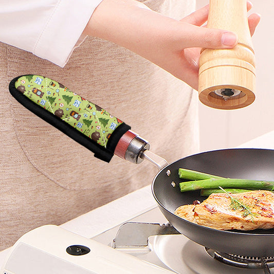 Cute Camping Pattern Print Skillet Handle Cover