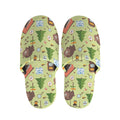 Cute Camping Pattern Print Slippers