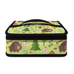 Cute Camping Pattern Print Small Lunch Bag