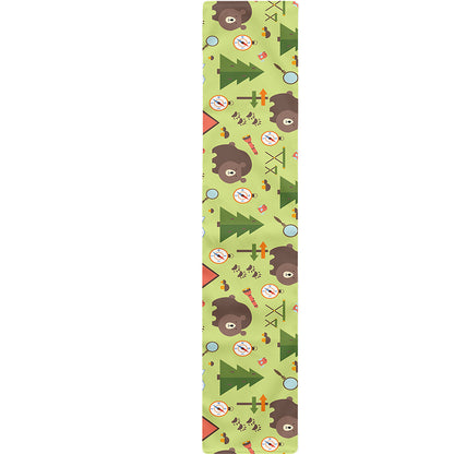 Cute Camping Pattern Print Table Runner
