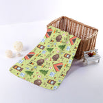 Cute Camping Pattern Print Towel