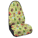 Cute Camping Pattern Print Waterproof Car Seat Cover
