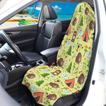 Cute Camping Pattern Print Waterproof Car Seat Cover