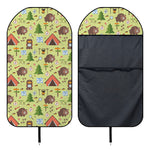 Cute Camping Pattern Print Waterproof Car Seat Cover