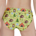 Cute Camping Pattern Print Women's Panties