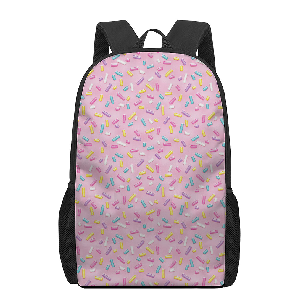 Cute Candy Pattern Print 17 Inch Backpack