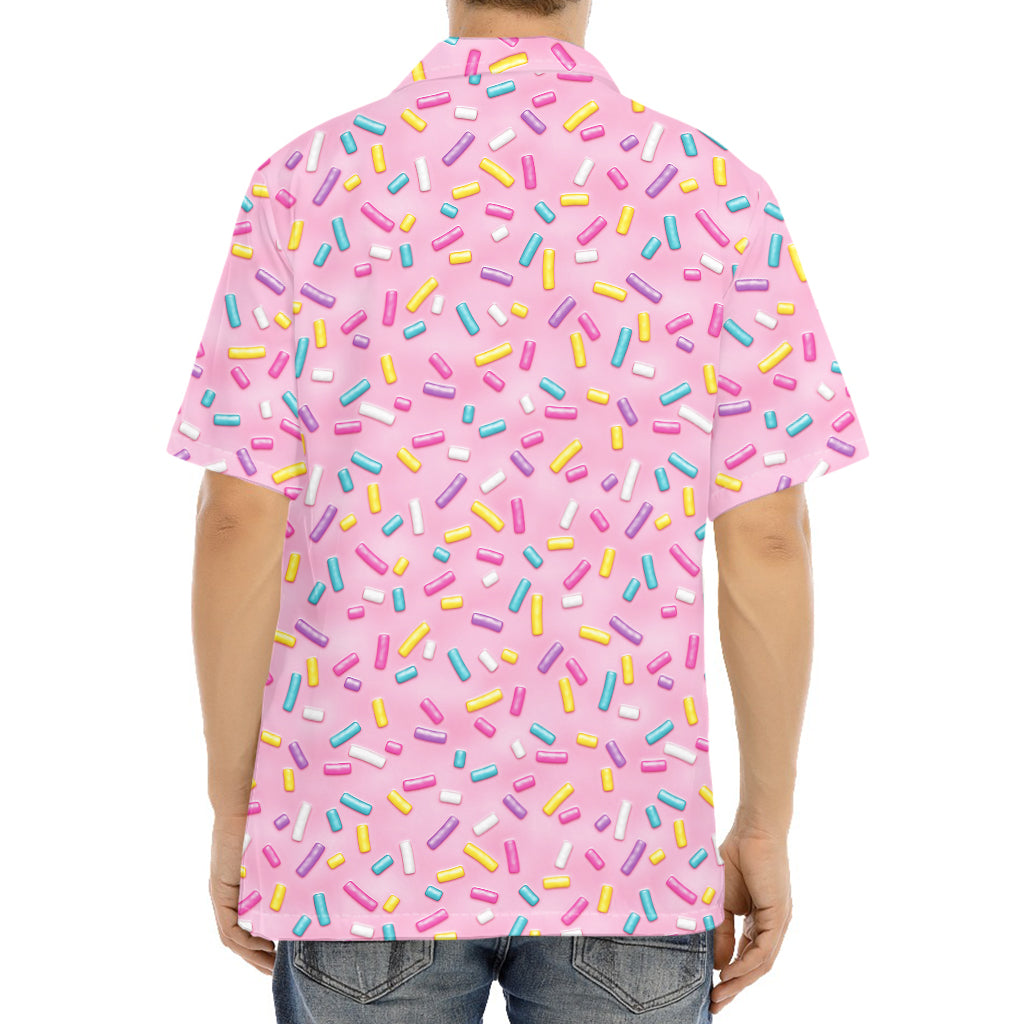 Cute Candy Pattern Print Aloha Shirt