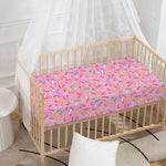 Cute Candy Pattern Print Baby Crib Sheet