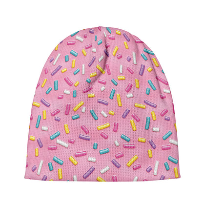 Cute Candy Pattern Print Beanie