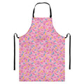 Cute Candy Pattern Print Bib Apron With Pocket