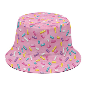 Cute Candy Pattern Print Bucket Hat