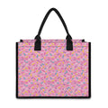 Cute Candy Pattern Print Canvas Tote Bag
