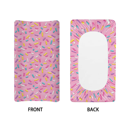 Cute Candy Pattern Print Changing Pad Cover