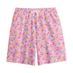 Cute Candy Pattern Print Cotton Shorts