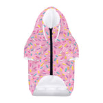 Cute Candy Pattern Print Dog Zip Up Hoodie