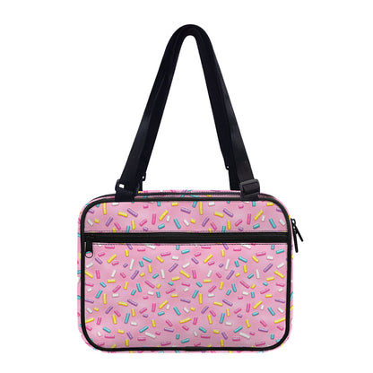 Cute Candy Pattern Print Double Strap Bible Bag