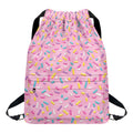 Cute Candy Pattern Print Drawstring Backpack
