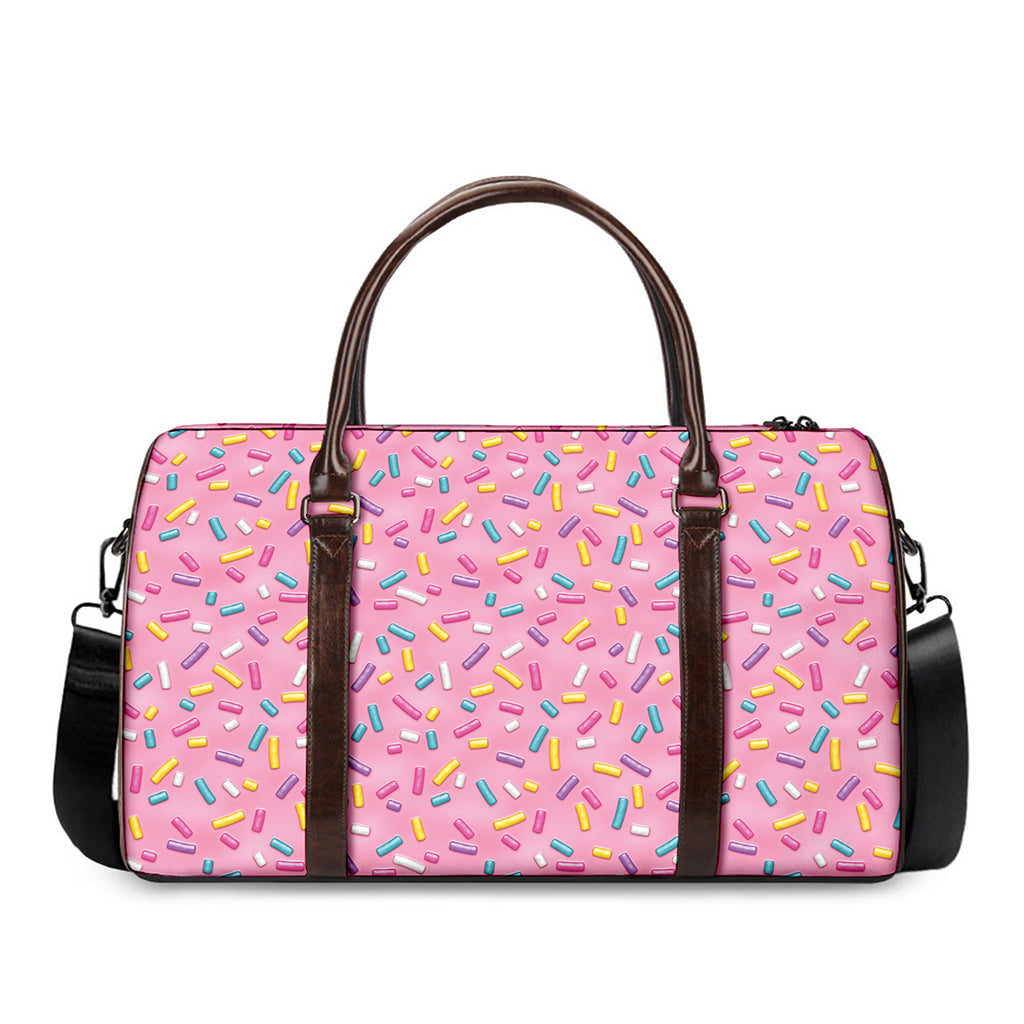Cute Candy Pattern Print Duffle Bag